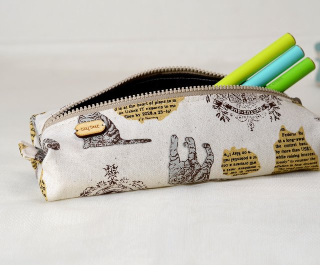 ラミネート大きな隠しマチポーチ Cathスウィーツ柄❤️Handmade