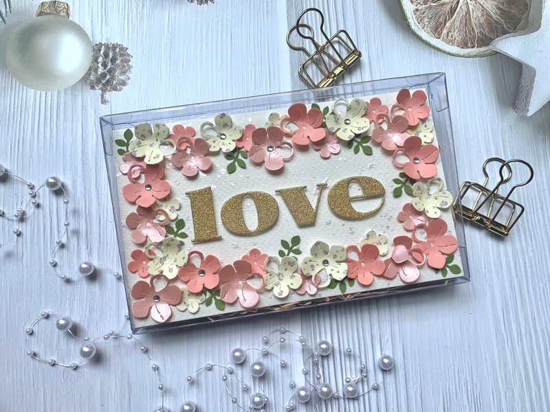 Universal Card/Handmade Card/Love Garden-Orange - การ์ด/โปสการ์ด - กระดาษ สีส้ม