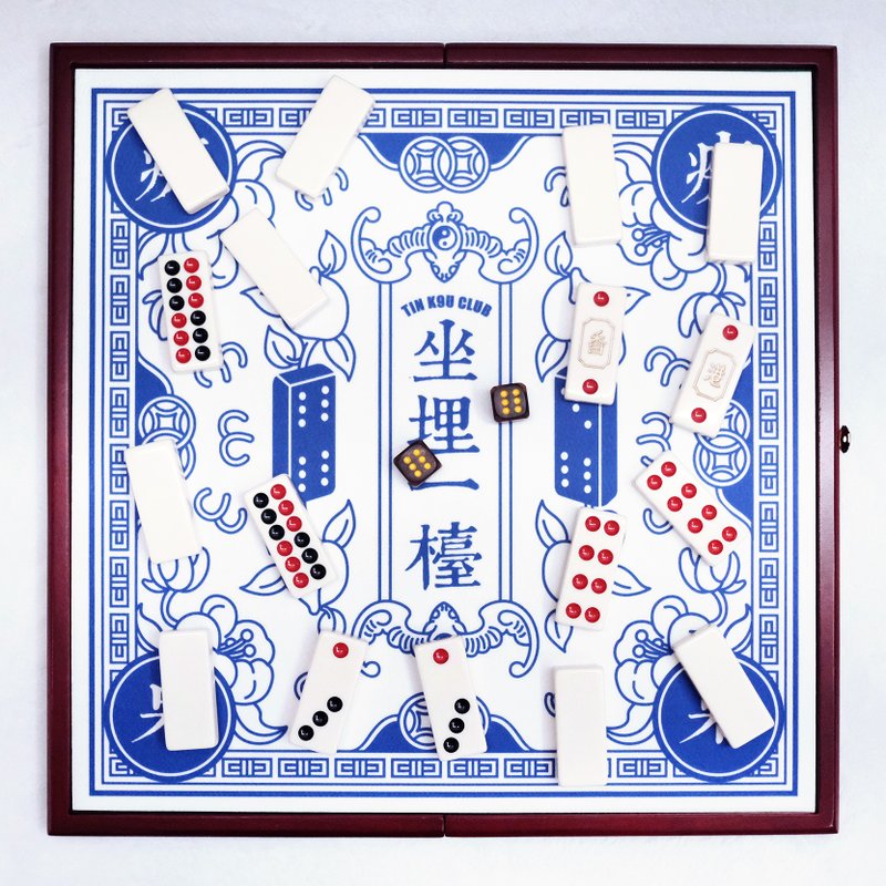 【痴痴呆呆 坐埋一檯】青花版迷你天九檯墊套裝 - 其他家具 - 其他材質 
