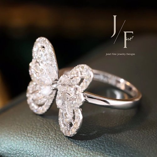 Joiel Fine Jewelry Designs 18K金蝴蝶鑽戒指