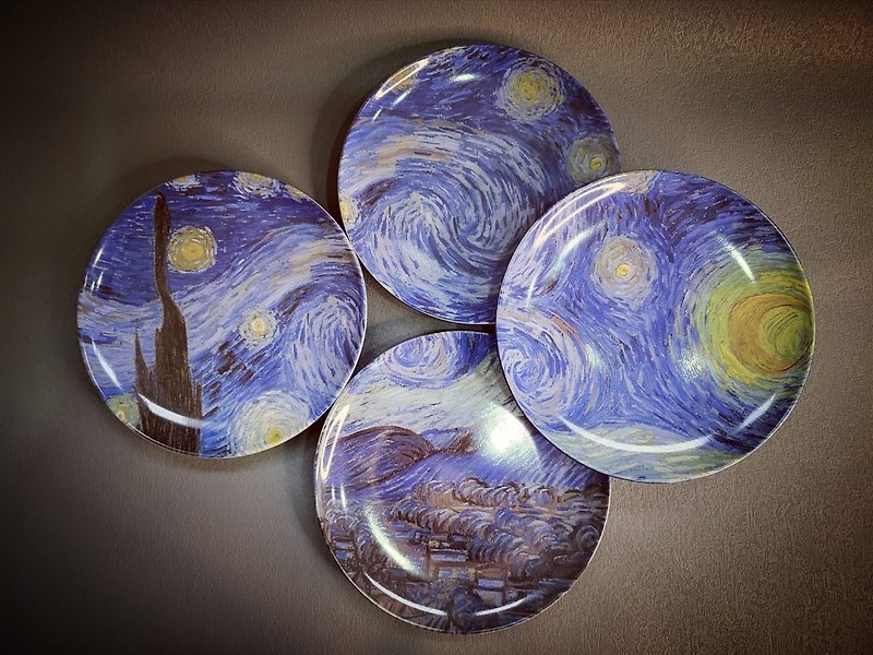 Local Design - Van Gogh The Starry Night Plate Set of 4