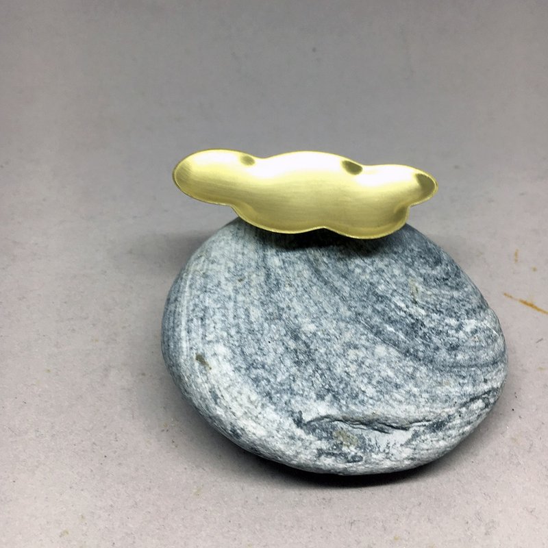 Incense channel/incense holder ~ Yunqi Stone(D small) ~ The texture of Bronze and stone, hand-made poems and fun are on the market! - Fragrances - Copper & Brass 