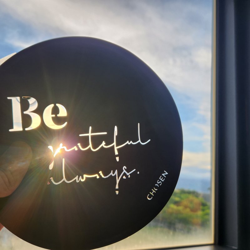 【Be Grateful Always】鐵藝字 - 擺飾/家飾品 - 其他金屬 黑色