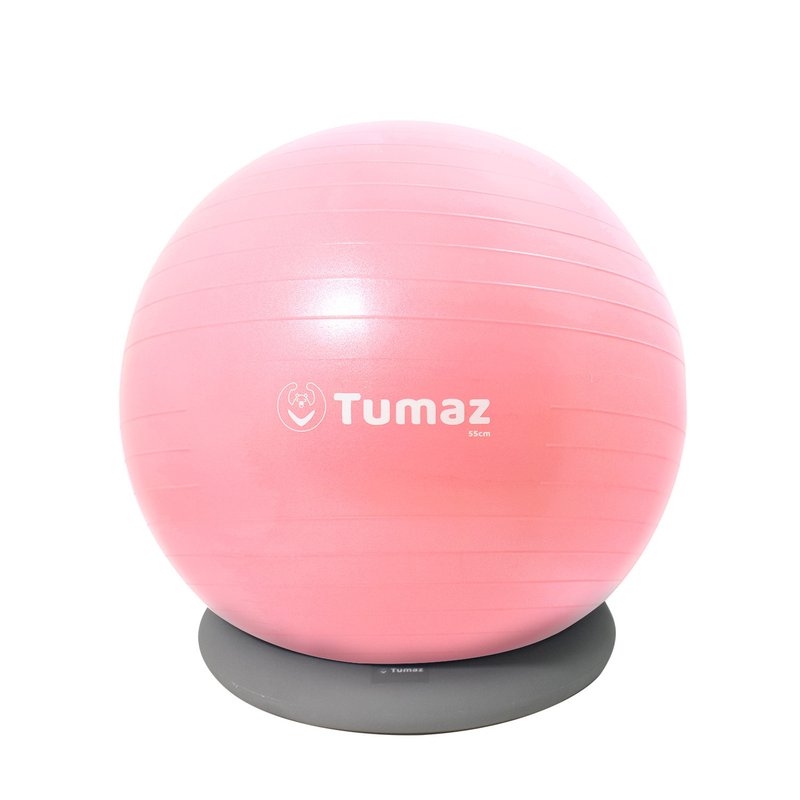 【Tumaz月熊】瑜珈球的家 | 充氣式瑜珈球座 - 運動配件 - 橡膠 灰色