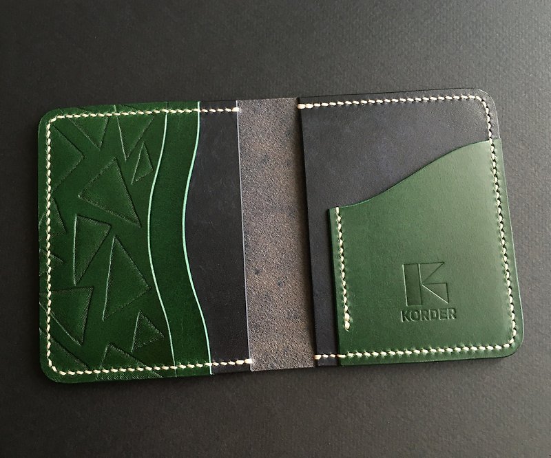 Minimalist Leather Wallet, Card Wallet, Billfold, Slim & Simple Leather Wallet - กระเป๋าสตางค์ - หนังแท้ หลากหลายสี