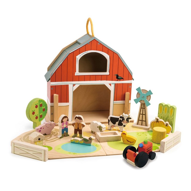 Baby Barn Set - Kids' Toys - Wood 