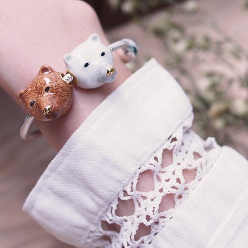 maryloujewelry Polar bear Charm
