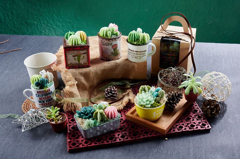 succulent plants candle - Fragrances - Wax Green