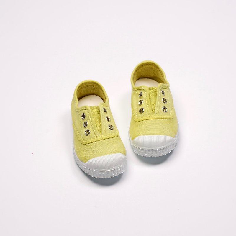 西班牙國民帆布鞋 CIENTA 70997 15 檸檬黃 經典布料 童鞋 - 男/女童鞋 - 棉．麻 黃色
