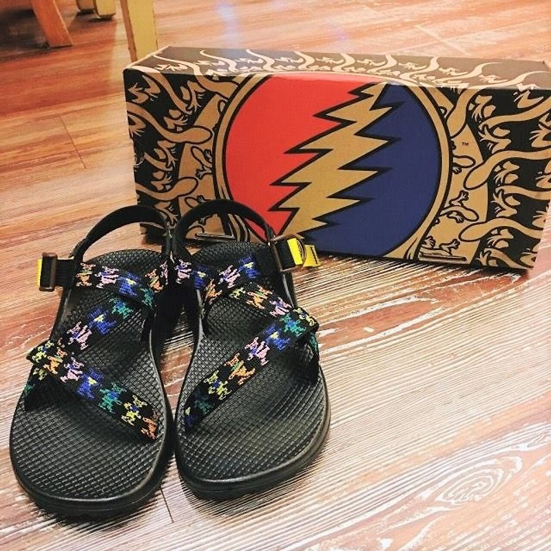 ✱CHACO Gratefuldead bear sandals Taiwan limited edition ✱ - Sandals - Other Materials Multicolor