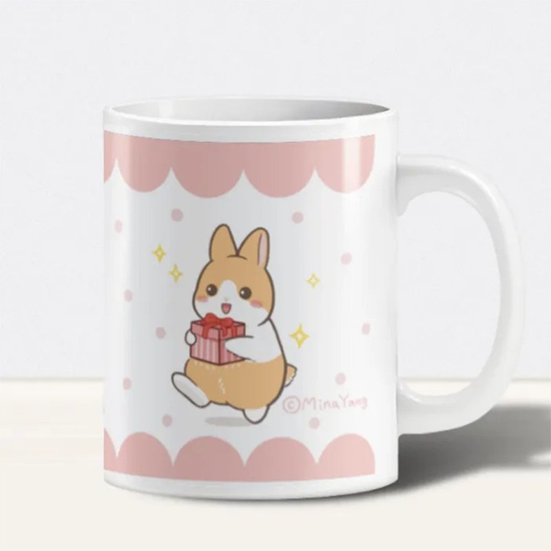 Glossy ceramic cup 12oz | Water gift for the Sweet Potato Rabbit family - แก้วมัค/แก้วกาแฟ - เครื่องลายคราม 