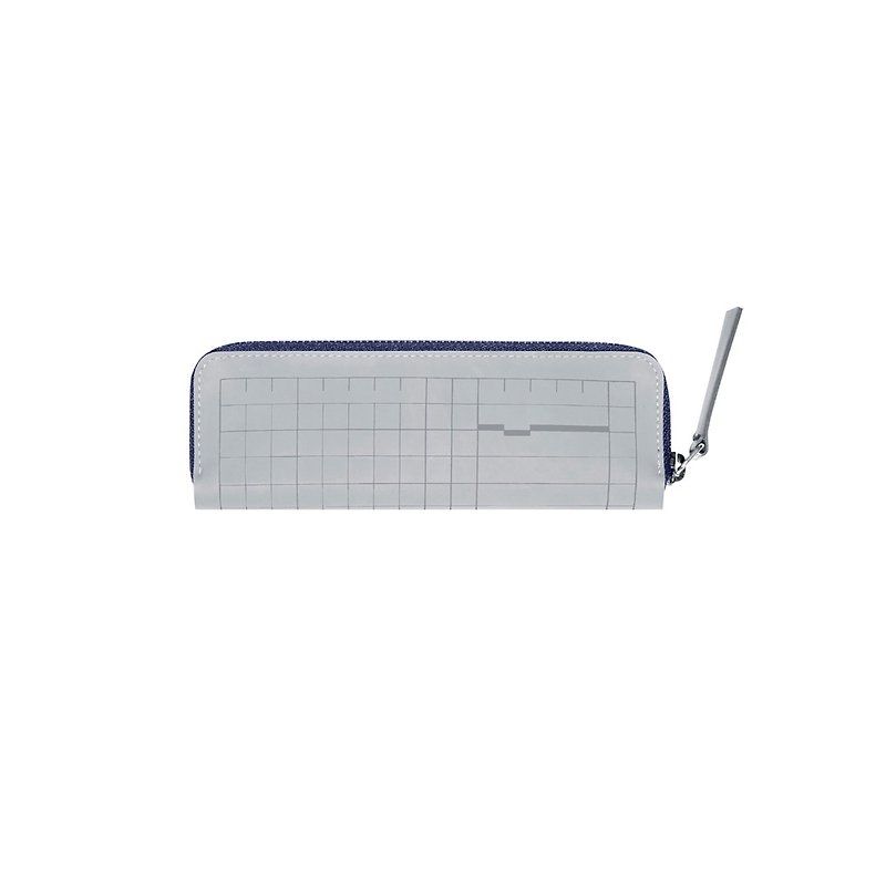 HALF Pen case - MARBLE GRAY - Pencil Cases - Latex Gray