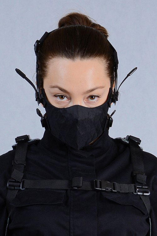 Kossmoss Cyberpunk mask Reusable x-pac cosplay filter mask Techwear mask