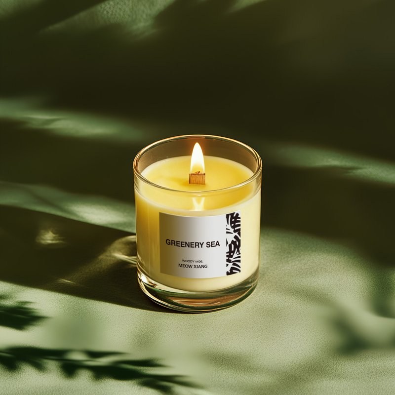 M06 青綠色樹海 系列商品/蠟燭/擴香瓶/香氛噴霧 - 香氛蠟燭/燭台 - 蠟 