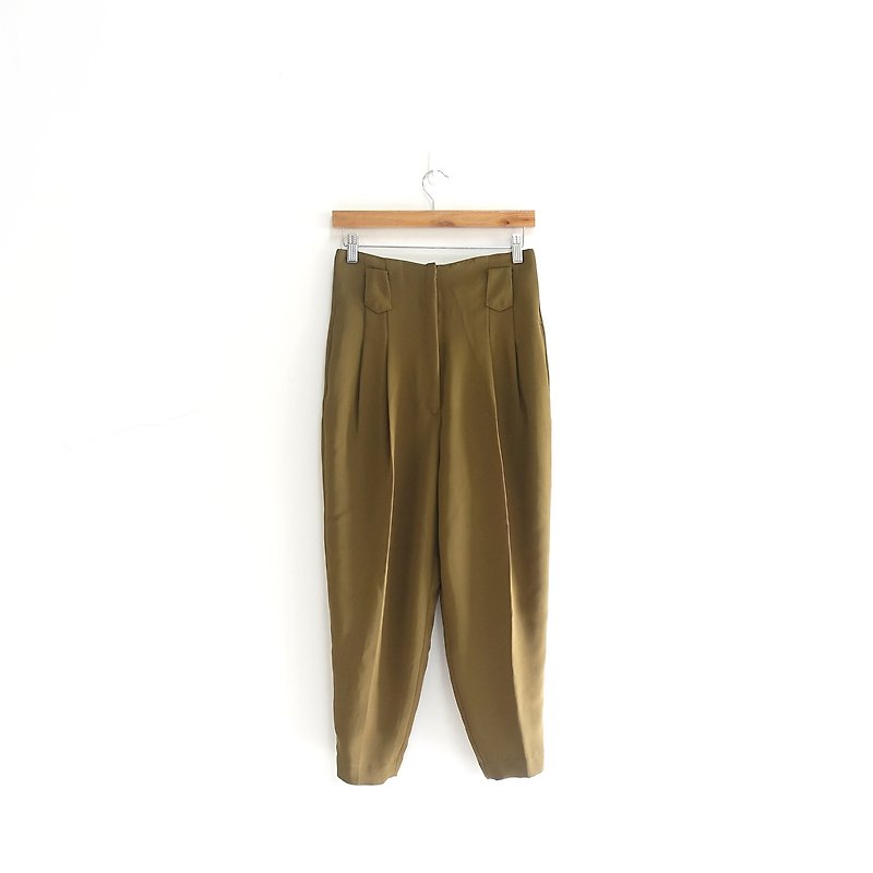 │Slowly │ Grass Green - Vintage trousers │ vintage. Vintage. - Women's Pants - Polyester Green