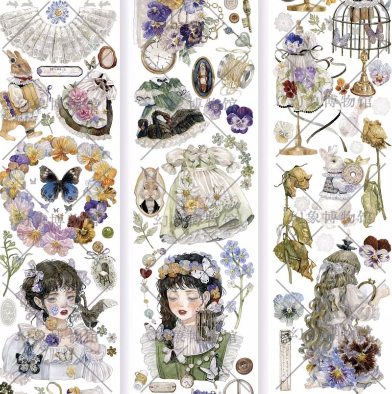 Miss Jin's Sewing Shop PET Washi Tape Shell Gloss 10m Roll Taiwan Made Extra Long Circulation - มาสกิ้งเทป - วัสดุอื่นๆ หลากหลายสี