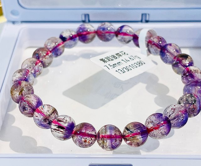 Amethyst Rock Candy Bracelet in Silver (Size: Standard 7 - 7.5)