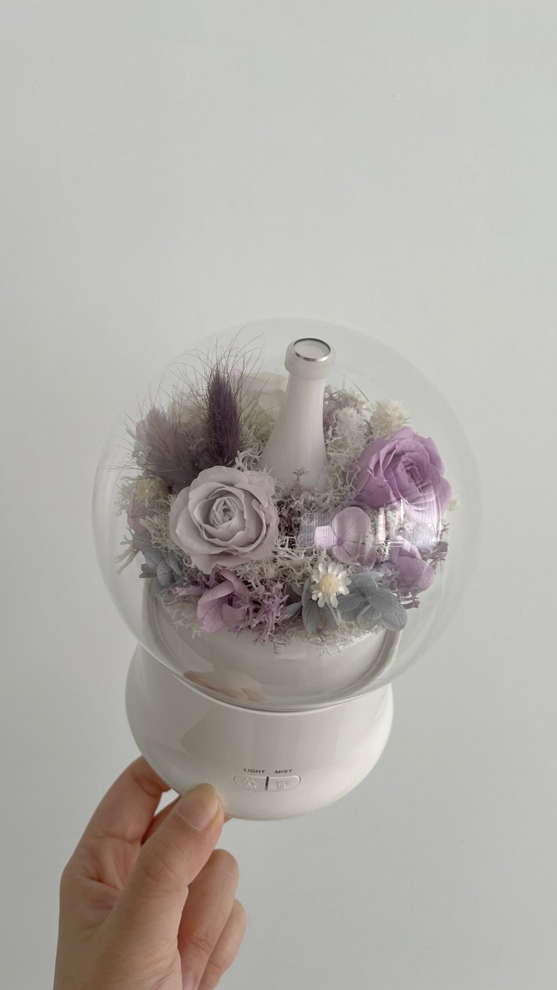 Flora Flower永生花水氧機-紫玫瑰(卡片) - 香氛/精油/擴香 - 植物．花 紫色