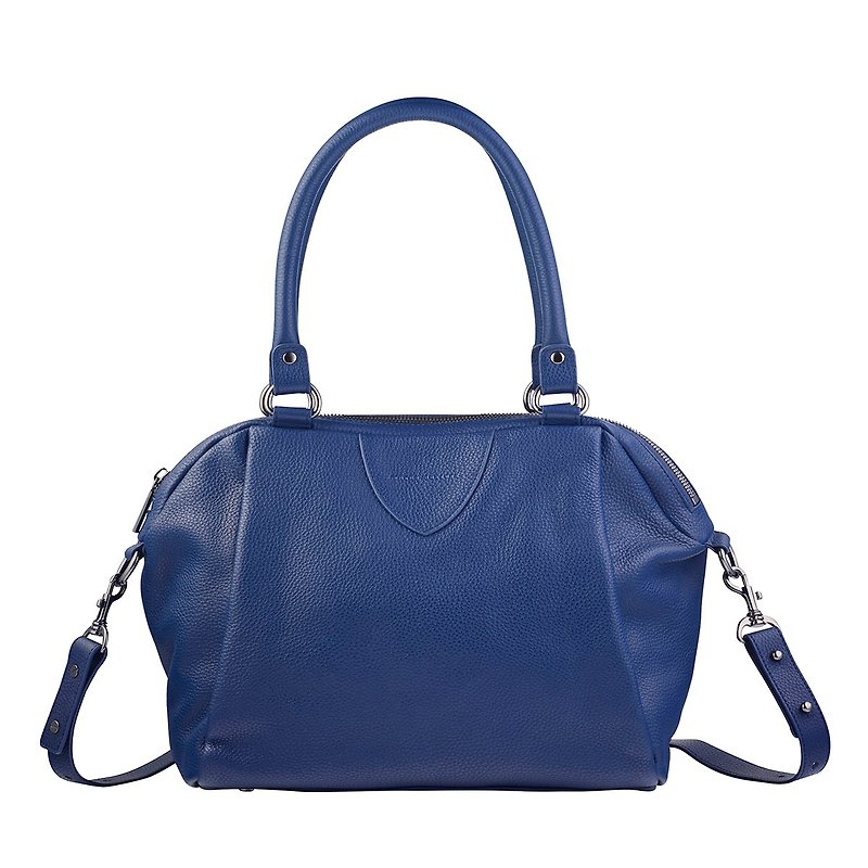 FORCE OF BEING Handheld/Side Backpack_Blue/Blue - Handbags & Totes - Genuine Leather Blue