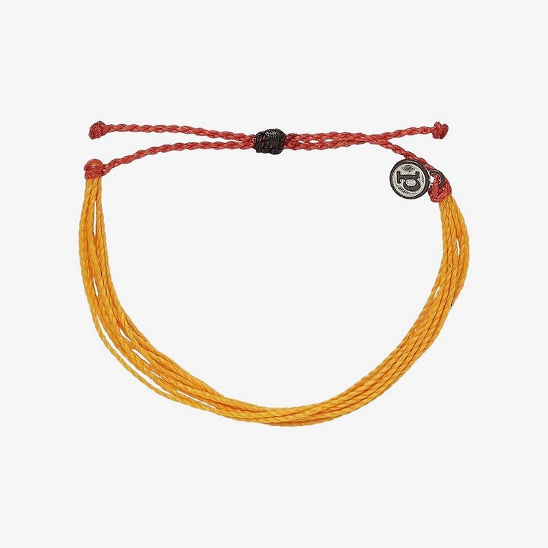 Pura Vida American Handmade Against Cancer Charity Basic Bracelet - Bracelets - Other Materials Orange