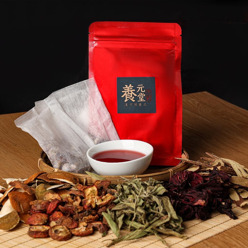 【陽元湯】ティーバッグシリーズ 織茶3袋 - お茶 - 金属 レッド