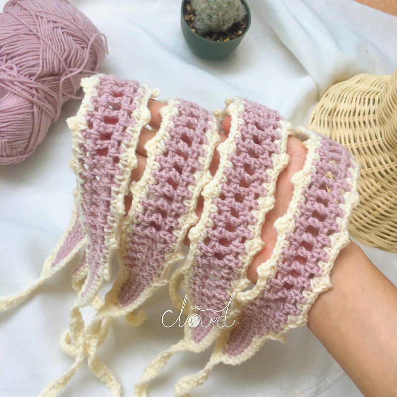 Headband crochet(Light purple) - 髮飾 - 聚酯纖維 紫色