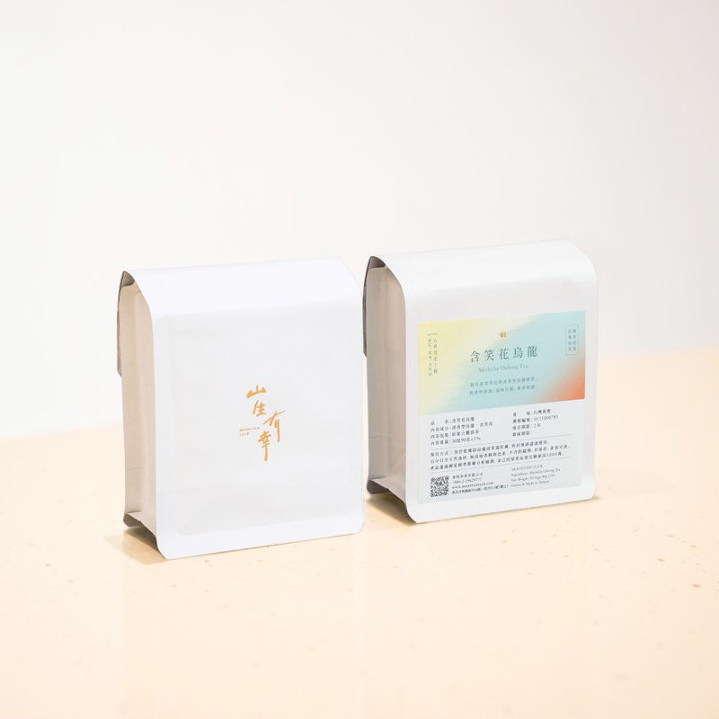 【含笑花 烏龍】台灣原葉立體袋茶 30入 補充包 2份組 - 茶葉/茶包/水果茶 - 新鮮食材 黃色