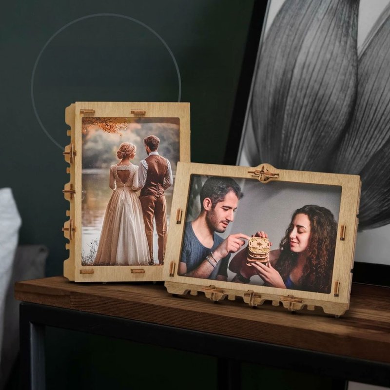 German Puzzle Box / Riddle Photo Frame - Board Games & Toys - Wood 