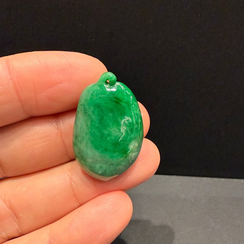 瀚玉珠寶 天然A貨翡翠 滿綠福瓜 瓜瓞綿延 老坑綠 天然緬甸玉翡翠 - 其他 - 玉石 