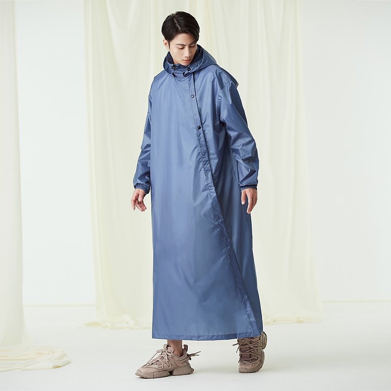 SlashieLight Inclined Open Lightweight Raincoat_Misty Blue - ร่ม - วัสดุกันนำ้ สีน้ำเงิน