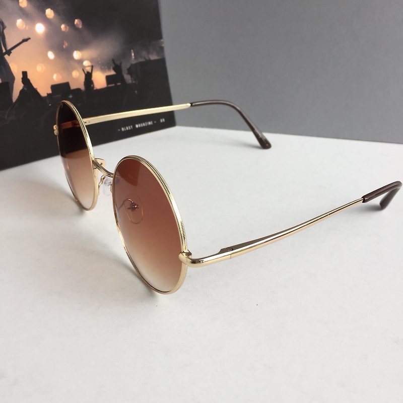 翡翠眼鏡-どこでも象徴的 - 眼鏡・フレーム - 金属 ブラウン