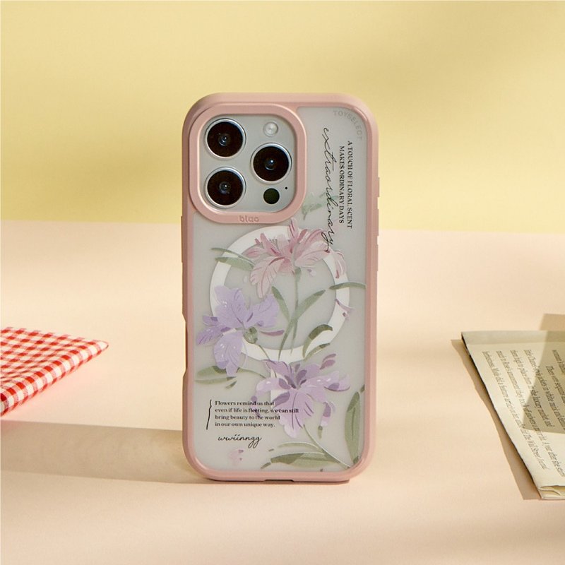 wwiinngg鳶尾花極光霧透MagSafe iPhone手機殼 - 手機殼/手機套 - 塑膠 多色