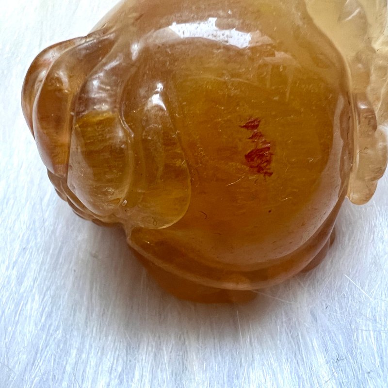 兔毛黃螢石龍龜 | 水晶 | 水晶龍龜 | 水晶擺件 - 擺飾/家飾品 - 水晶 黃色