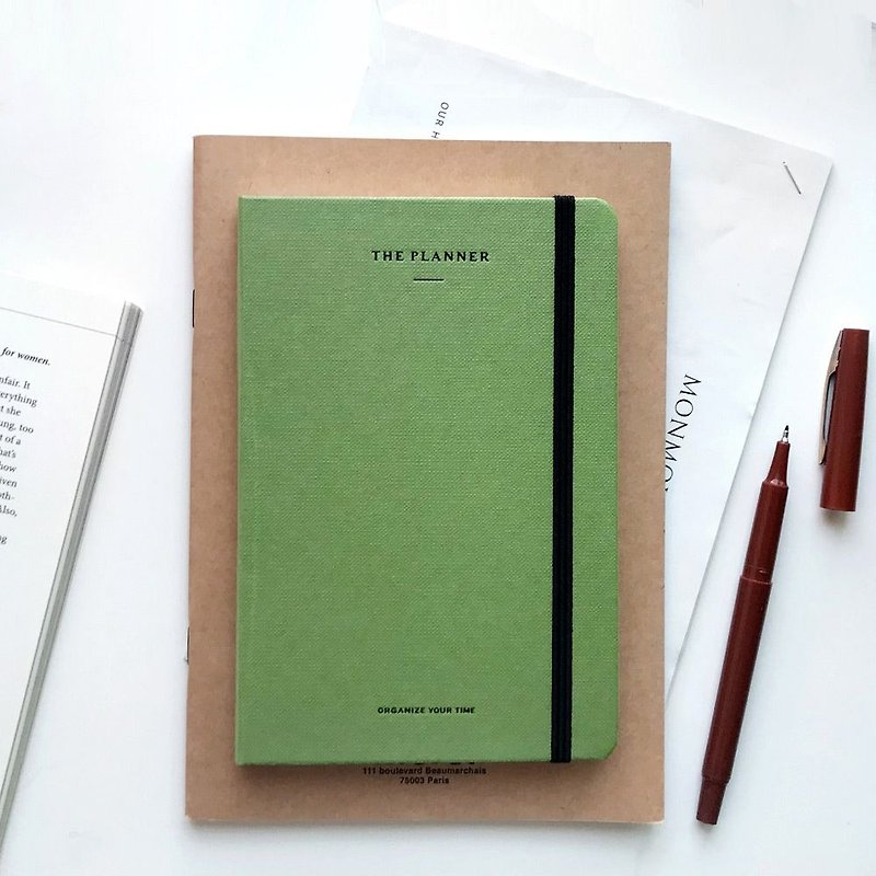 Seeso Vitality Bandage Diary Hardcover V3 (S) - Matcha Green, SSO33699 - สมุดบันทึก/สมุดปฏิทิน - กระดาษ สีเขียว