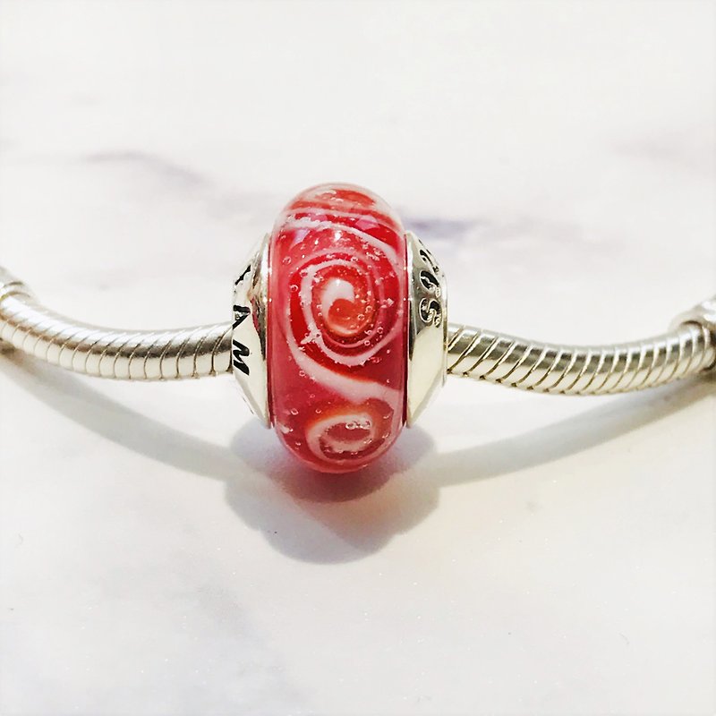PANDORA/ Trollbeads / All major bead brands can be stringed * - Red pink - Other - Glass Red