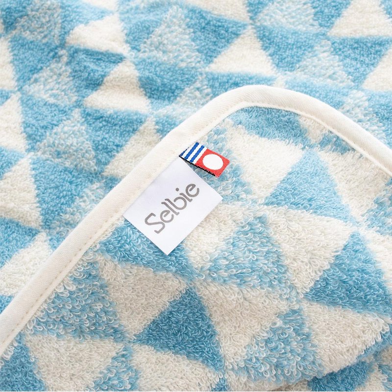 Japan Imabari Hartwell-Triangle Towel Blanket-Blue (70*100) - Blankets & Throws - Cotton & Hemp Blue