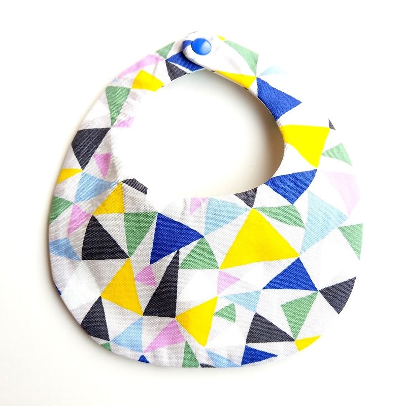 Six-layer yarn bib pocket - colored triangle paper-cut x fireworks match stick - Bibs - Cotton & Hemp 