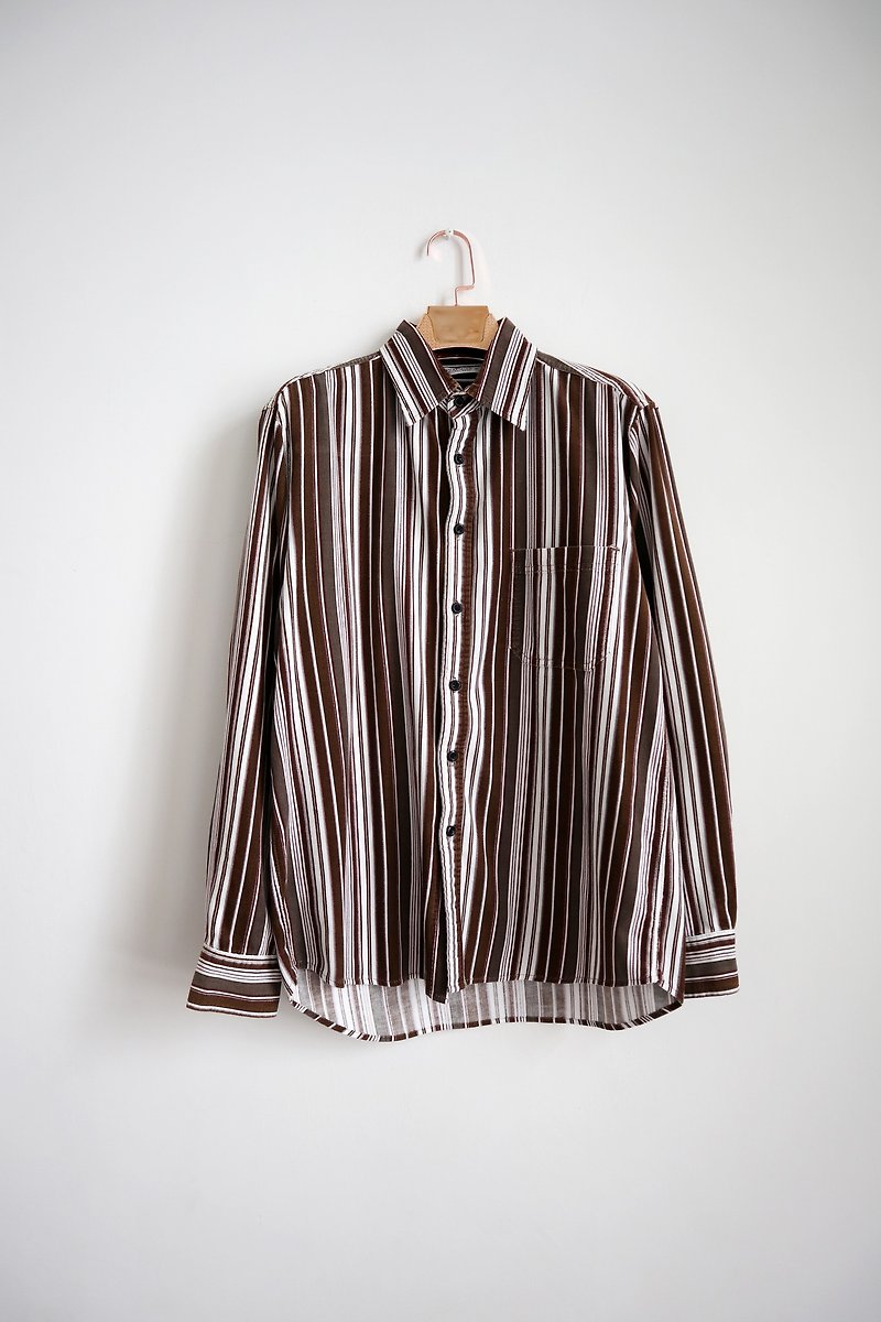 Pumpkin Vintage. Vintage corduroy striped shirt - Men's Shirts - Other Materials 