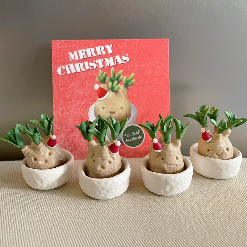 [Christmas Limited] Little Ivory Palace also wants to celebrate Christmas. mini clay root plants - Plants - Clay Green