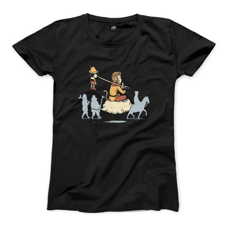 Monkey King Bar - Black - Women's T-Shirt - เสื้อยืดผู้หญิง - กระดาษ 