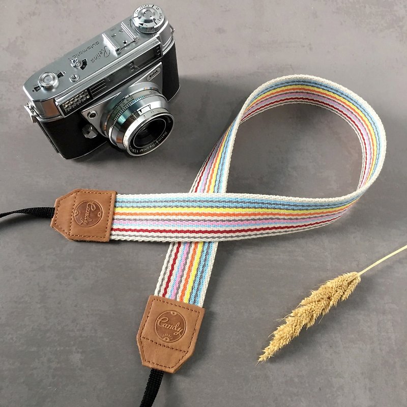 Rainbow 2  Mirrorless or DSLR Camera Strap - 菲林/即影即有相機 - 棉．麻 多色