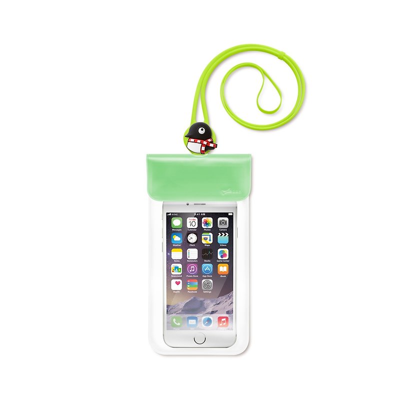 Bone / Waterproof Phone Bag Waterproof Phone Bag - Penguin Maru - เคส/ซองมือถือ - ซิลิคอน หลากหลายสี