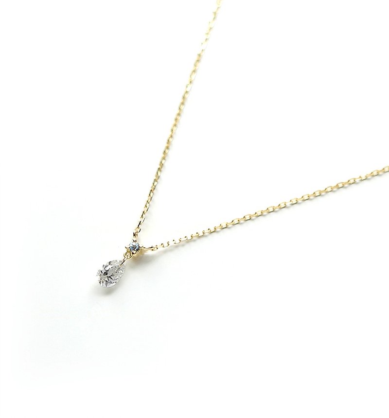 Diamond and sapphire K18 necklace