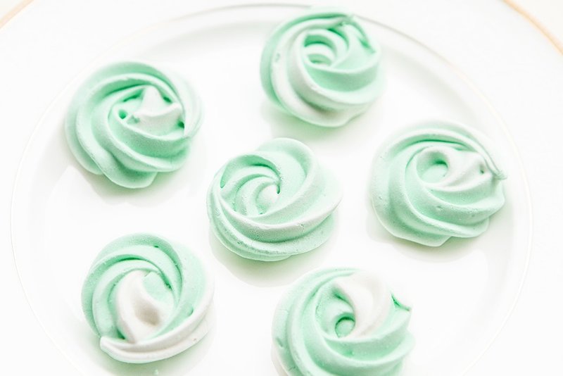 Blue-green mini rose marin candies x basic 50 pieces | birthday party coffee floating marin candies - Cake & Desserts - Fresh Ingredients Green