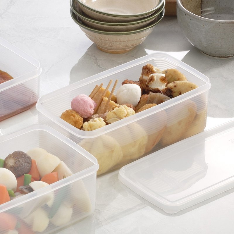 Japan INOMATA Daily Refrigerated and Frozen Food Preservation Box-3 Packs-Various Choices - Lunch Boxes - Plastic White