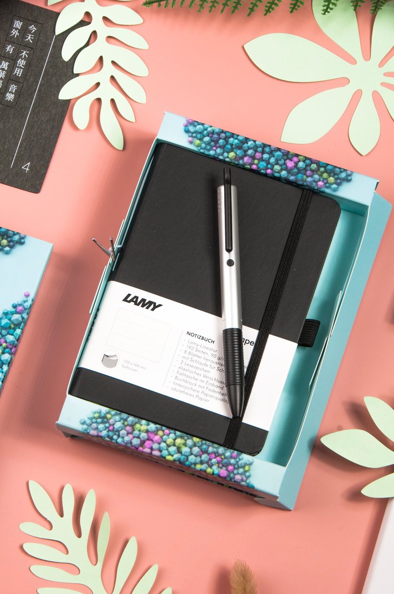 【雷雕刻字】獨家 / LAMY 鋼珠筆 A6 鋼筆用筆記本禮盒 - TIPO339 - 鋼珠筆 - 鋁合金 多色