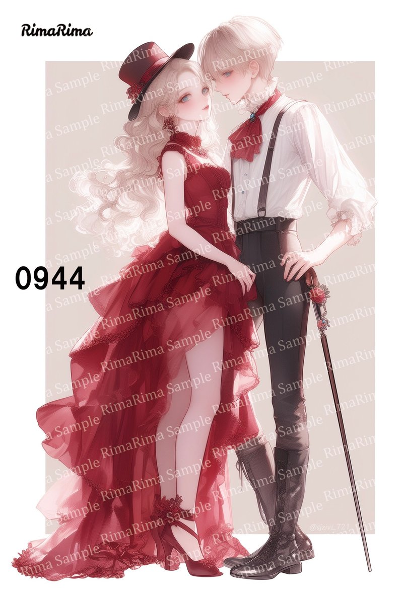 0944  オリジナルステッカー オリジナル人物ステッカー ステッカー シール りまりま  RimaRima - 貼紙 - 紙 