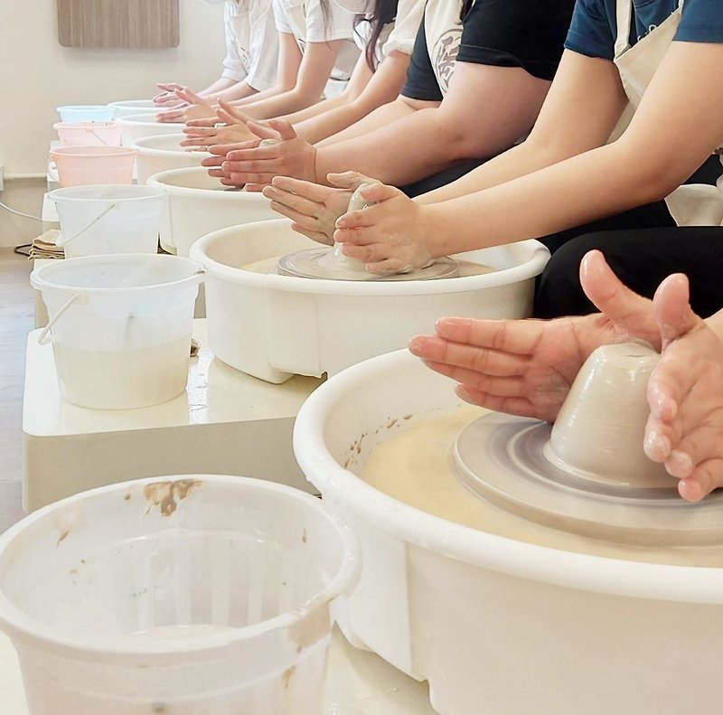 陶瓷拉坯體驗工作坊 情侶朋友親子活動 香港製作 九龍太子 - 陶藝/玻璃 - 陶 