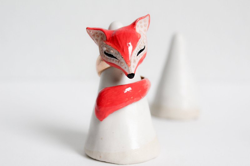 Fox Ring - General Rings - Other Materials Red