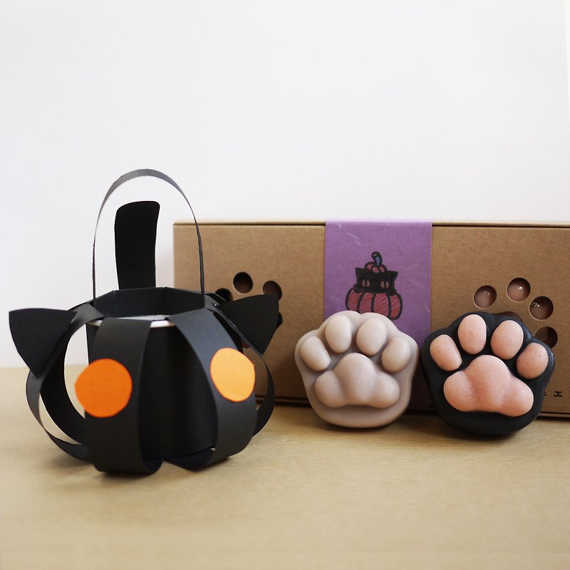 TRICK or TREAT Black Cat Halloween Set- Limited to 10 sets - สบู่ - พืช/ดอกไม้ สีม่วง